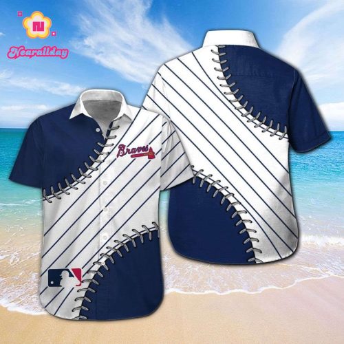 Atlanta Braves Tropical Hawaiian Shirt Set for Men Women Kids – MTE05