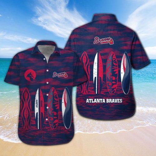 Atlanta Braves Tropical Aloha Hawaiian Shirt Set for Men Women Kids – MTE06