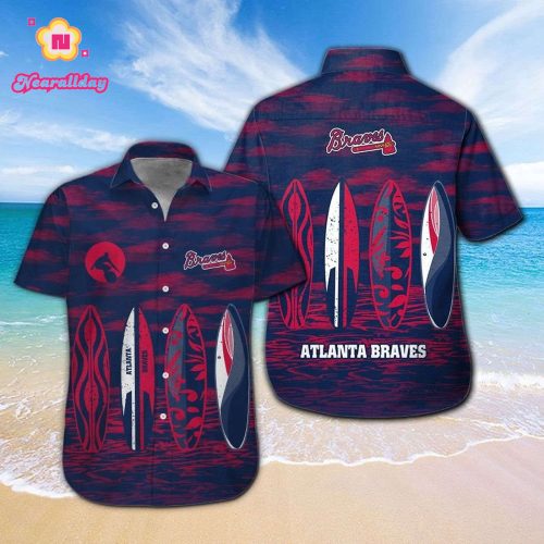 Atlanta Braves Tropical Aloha Hawaiian Shirt Set for Men Women Kids – MTE06