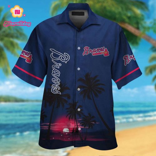 Atlanta Braves Tropical Aloha Hawaiian Shirt Set for Men Women Kids – MTE07