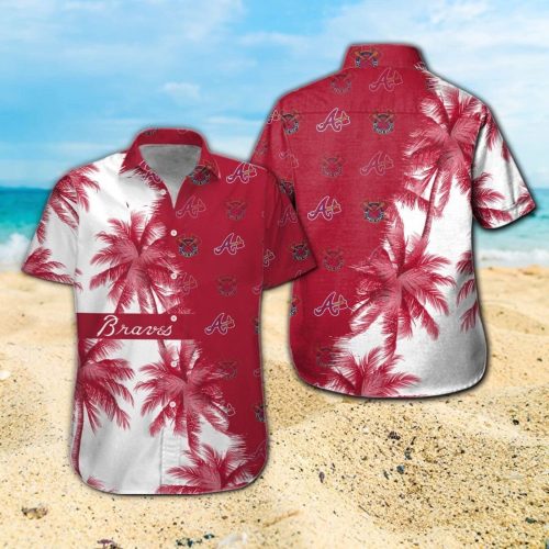 Atlanta Braves Hawaiian Shirt Set for Men Women Kids – Tropical Aloha Short Sleeve Button Up MTE09