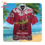 Atlanta Falcons Baby Yoda Hawaii Shirt Summer Button Up Shirt For Men Women