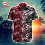 Atlanta Falcons Hawaiian Shirt Palm Tree Pattern