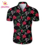 Atlanta falcons tropical flower Hawaiian Beach Shirt