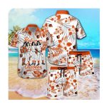 Baltimore Orioles and KISS Hawaii Summer Button-Up Shirt for Men and Women