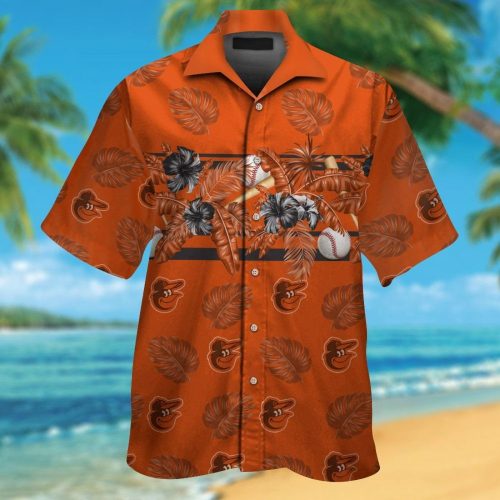 Baltimore Orioles Tropical Aloha Hawaiian Shirt Set for Men Women Kids – MTE06