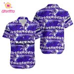 Baltimore Ravens Coconut Trees NFL Gift For Fan Hawaii Shirt and Short
