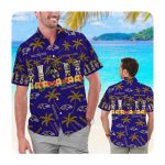 Baltimore Ravens Custom Name Men Women Hawaii Shirt Summer Button Up Shirt For Men Women