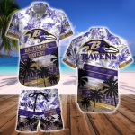 Baltimore Ravens Hawaiian Shirt And Beach Short – Gift for Men Women