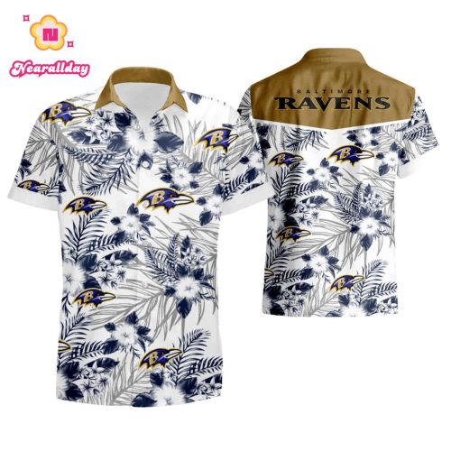 Baltimore Ravens Logo Summer For Men All Over Printed Hawaiian Shirt Size summer shirt