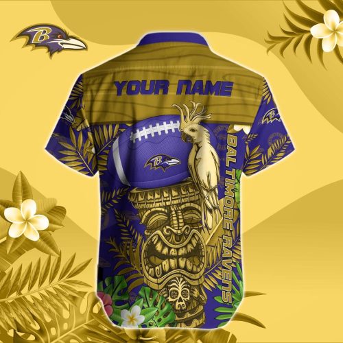 Baltimore Ravens NFL Printed Hawaiian Shirt Custom Gift