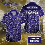 Baltimore Ravens NFL Printed Hawaiian Shirt Custom Gift