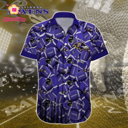 Baltimore Ravens NFL Printed Hawaiian Shirt Custom Gift