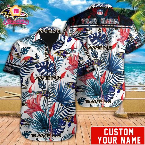 Baltimore Ravens NFL Printed Hawaiian Shirt Custom Gift