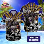 Baltimore Ravens NFL Printed Hawaiian Shirt Custom Gift