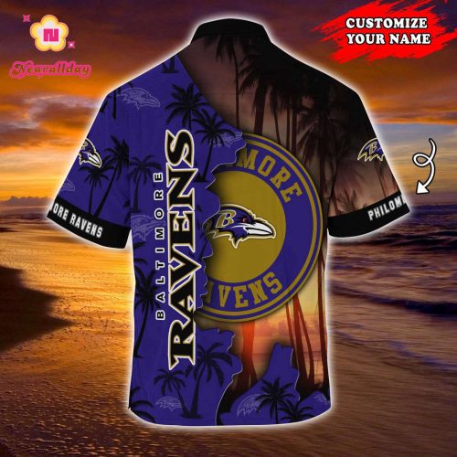 Baltimore Ravens NFLCustomized Summer Hawaii Shirt For Sports Enthusiasts  Gift