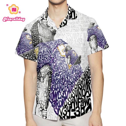 Baltimore Ravens Ray Lewis 52 v8 3D All Over Print Summer Beach Hawaiian Shirt With Pocket