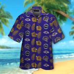 Baltimore Ravens Short Sleeve Button Up Tropical Aloha Hawaiian Shirt Set for Men Women Kids Gift