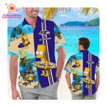 Baltimore Ravens Simpsons Custom Name Hawaii Shirt Summer Button Up Shirt For Men Women