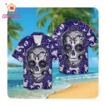 Baltimore Ravens Sugar Skull Hawaii Shirt Summer Button Up Shirt For Men Women Baltimore Ravens Sugar Skull Hawaii Shirt Summer Button Up Shirt For Men Women