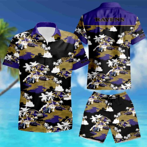 Baltimore Ravens Tommy Bahama Hawaiian Shirt summer shirt