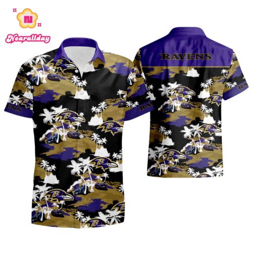Baltimore Ravens Tommy Bahama Hawaiian Shirt summer shirt
