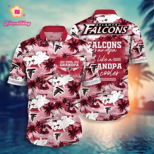 Beach Aloha NFL Atlanta Falcons Hawaiian Shirt Granpa Like A Granpa But Cooler
