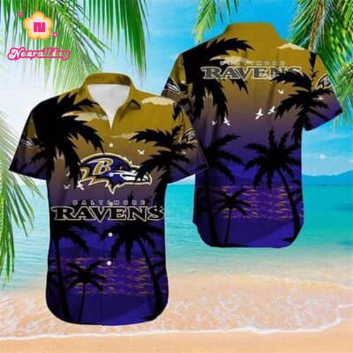 Beach Aloha NFL Baltimore Ravens Hawaiian Shirt Trendy Summer Gift