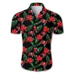 Beach Shirt Tampa Bay Buccaneers Hawaiian All over print Shirt Floral Button Up Slim Fit Body NFL