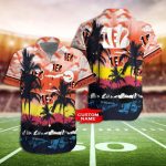 Bengals Hawaiin Shirt Cincinnati Bengals Trees Custom Hawaiian Shirts