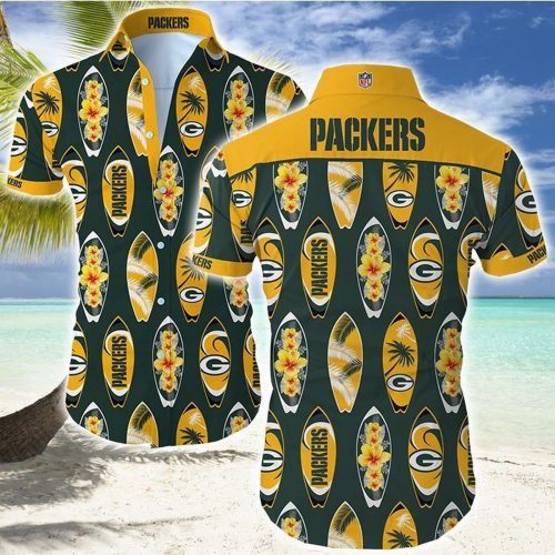 Best Green Bay Packers Hawaiian Aloha Shirt Gift Gift