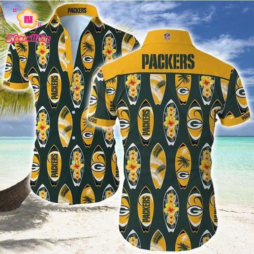 Best Green Bay Packers Hawaiian Aloha Shirt Gift Gift