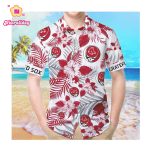 Grateful Dead x Boston Red Sox Hawaiian Button Up Shirt – Summer Men s Women s Style Grateful Dead x Boston Red Sox Hawaiian Button Up Shirt – Summer Men s Women s Style