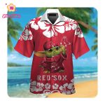 Official Boston Red Sox Baby Yoda Hawaii Summer Button Up Shirt – Men s Women s Official Boston Red Sox Baby Yoda Hawaii Summer Button Up Shirt – Men s Women s