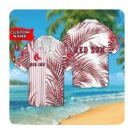 Custom Boston Red Sox Hawaiian Shirt MLB Short Sleeve Aloha Button Up