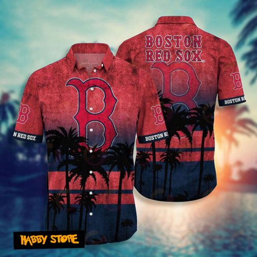 Official Boston Red Sox MLB Hawaiian Shirt – Perfect for Fans!