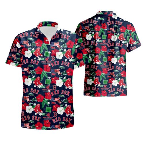 Boston Red Sox MLB Men s City Style Hawaiian Shirt – Summer Fashion Statement