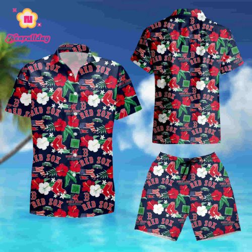 Boston Red Sox MLB Men s City Style Hawaiian Shirt - Summer Fashion Statement