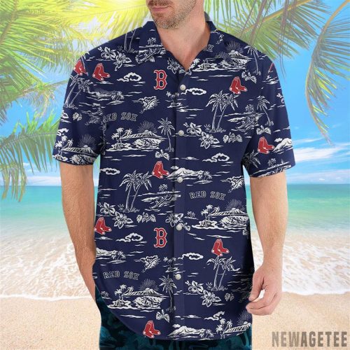 Authentic Boston Red Sox Palm Tree Hawaiian Aloha Shirt – Official MLB Merchandise