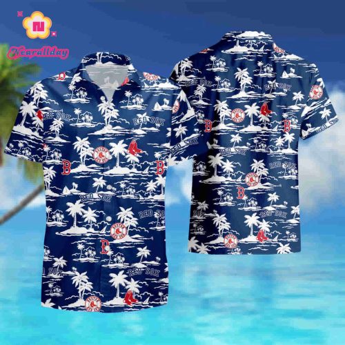 Vintage Boston Red Sox MLB Hawaiian Shirt Summer Baseball Shirt