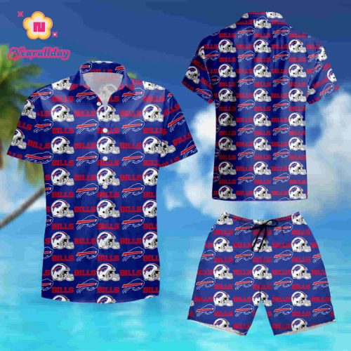 Buffalo Bills Bahama Style All Over Printed Hawaiian summer shirt