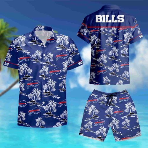 Buffalo Bills Blue Logo Hawaiian Shirt summer shirt