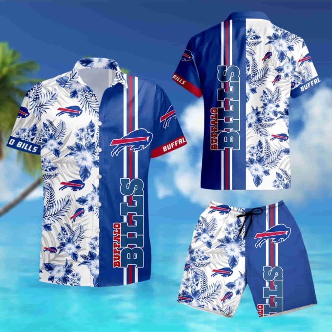 Buffalo Bills Floral With And Blue Hawaiian Shirt summer shirt