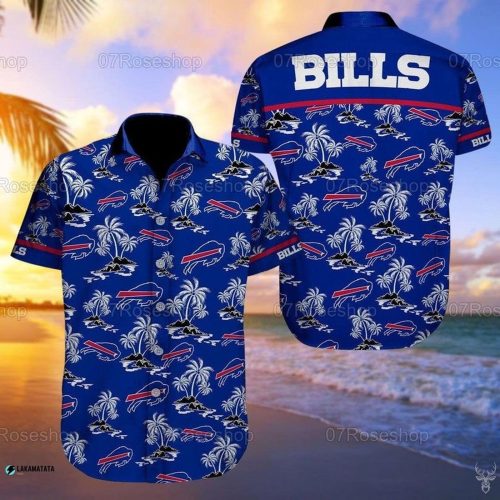 Buffalo Bills Football Sports Logo Hawaiian Shirt Set for Men Women Kids