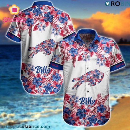 Buffalo Bills Graphic Flower Patterns Hawaiian Shirt
