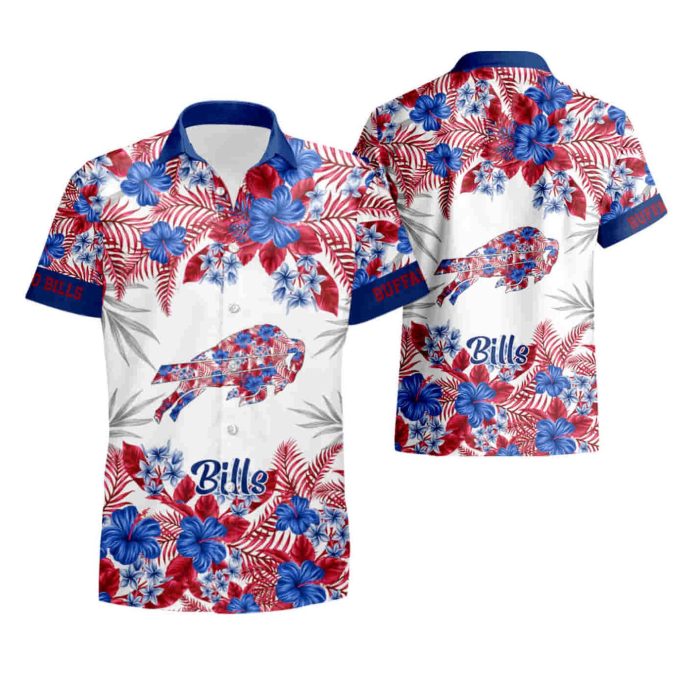 Buffalo Bills Graphic Flower Patterns Hawaiian Shirt summer shirt