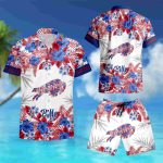 Buffalo Bills Graphic Flower Patterns Hawaiian Shirt summer shirt