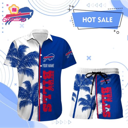 Buffalo Bills Hawaii Shirt Men Short Custom  NFL Gift