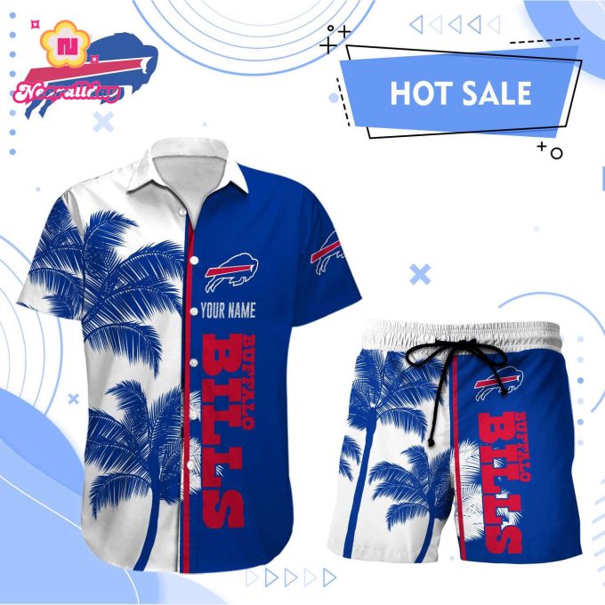 Buffalo Bills Hawaii Shirt Men Short Custom  NFL Gift