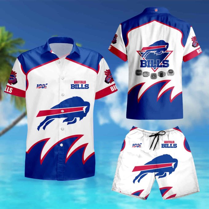 Buffalo Bills Hawaiian Button summer shirt